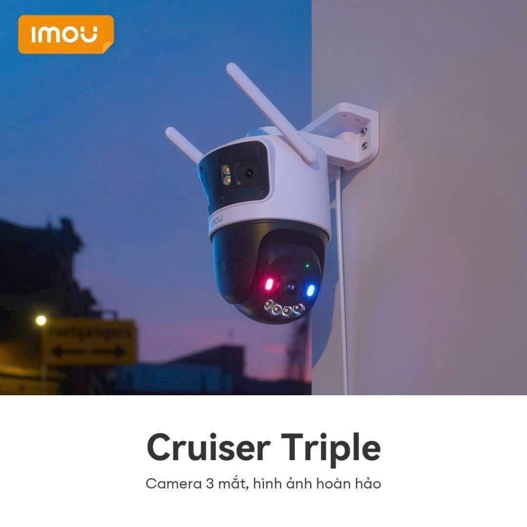 Camera Wifi IMOU Cruiser Triple S7UP-11M0WED 11MP, Cruiser Dual S7XEP 10MP,S7XFP Pro 8MP, Full Color,Còi Đèn Báo Xanh Đỏ 9