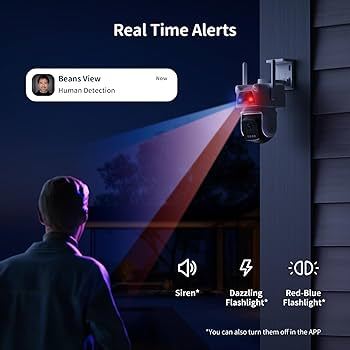 Camera Wifi 2 Mắt BeansView D320 3MP+3MP/5MP+5MP Ngoài Trời, Ống Kính Kép, Có Màu Ban Đêm, Báo Động 7