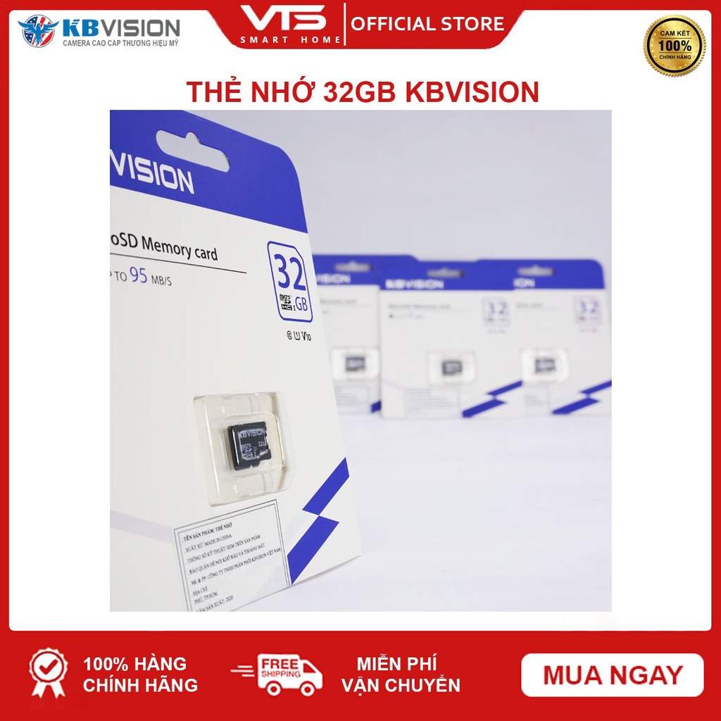 Thẻ nhớ KBVISION 32GB MicroSD Ultra Class 10, 32GB | 64GB | 128GB Chuyên dụng cho Camera - VTS SmartHome 5