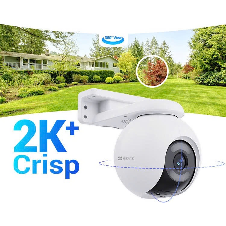 Camera Wifi EZVIZ H8X 2K+ 4MP/H8 Pro 2K 3MP, Ngoài Trời, Xoay 360 Độ, Đàm Thoại 2 Chiều, Full Color 7