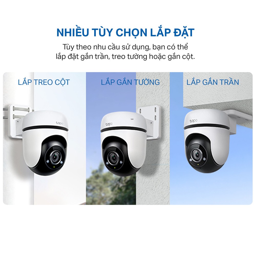 Camera WiFi TP-Link Tapo C510W / C520WS / C530WS Ngoài Trời, Xoay 360 Độ, Chính Hãng 7