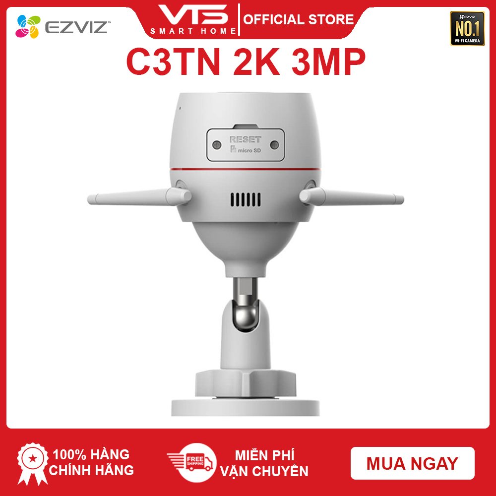 Camera Wifi EZVIZ C3TN 2K 3MP Full Color, Âm Thanh 2 Chiều, (Bảng Nâng Cấp C3N) - VTS Smart 8