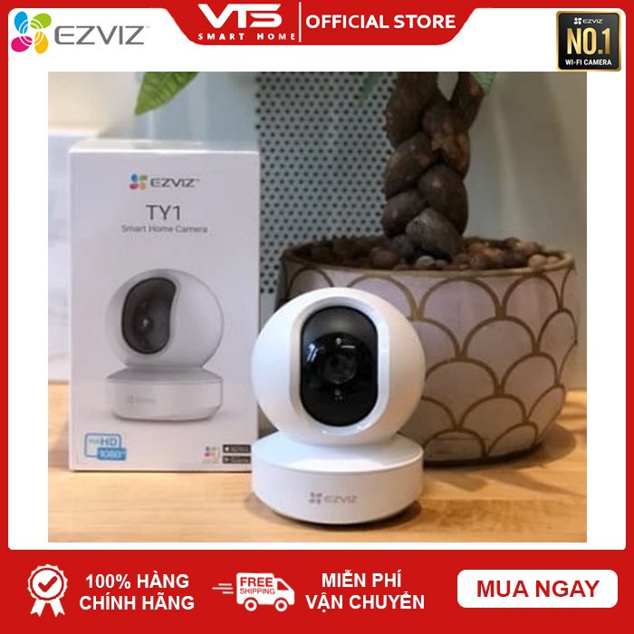 [NPP CHÍNH HÃNG] Camera EZVIZ TY1 4MP 2K Siêu Nét - Xoay 360 độ - Đàm thoại 2 chiều - Theo Dõi Chuyển Động - VTS 4