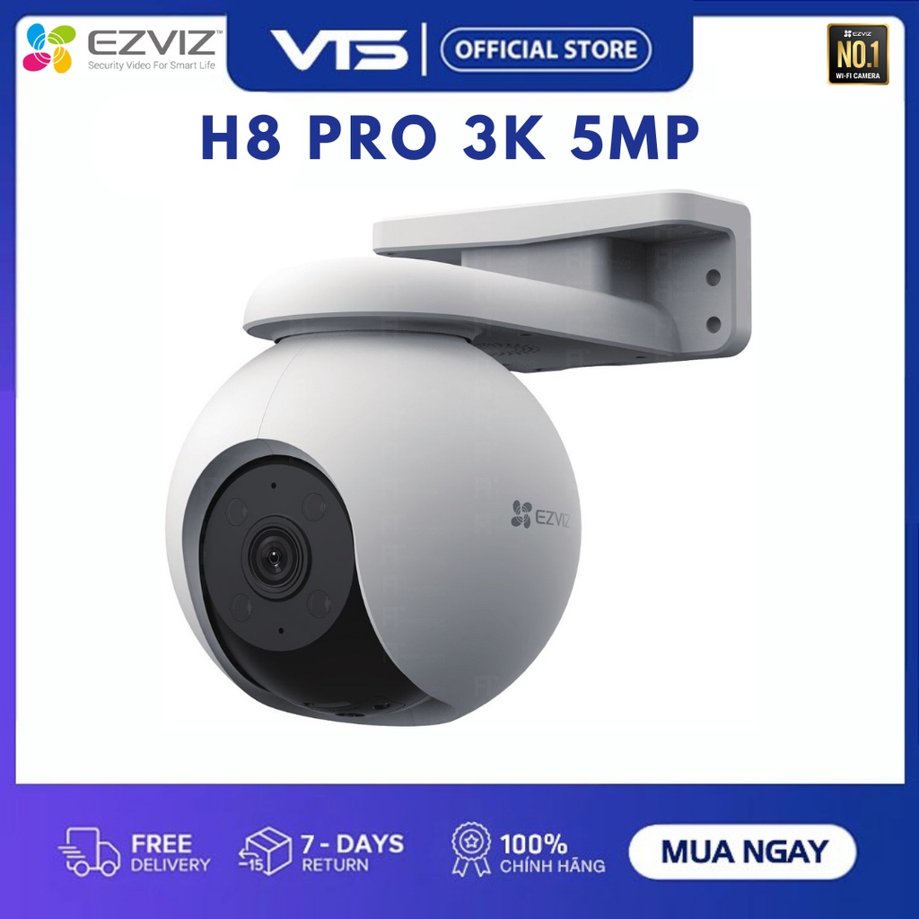 Camera Wifi EZVIZ H80X 4K 8MP, H8X 4MP, H8 PRO, Xoay 360 Độ, Đàm Thoại, Có Màu Ban Đêm, Theo Dõi 6