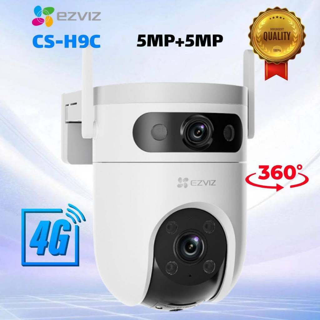 Camera Wifi 2 Mắt EZVIZ H9C 2K 6MP/H9C 3K 10MP/H90 Dual, Xoay 360 Độ, Đàm Thoại 2 Chiều, Full Color 5