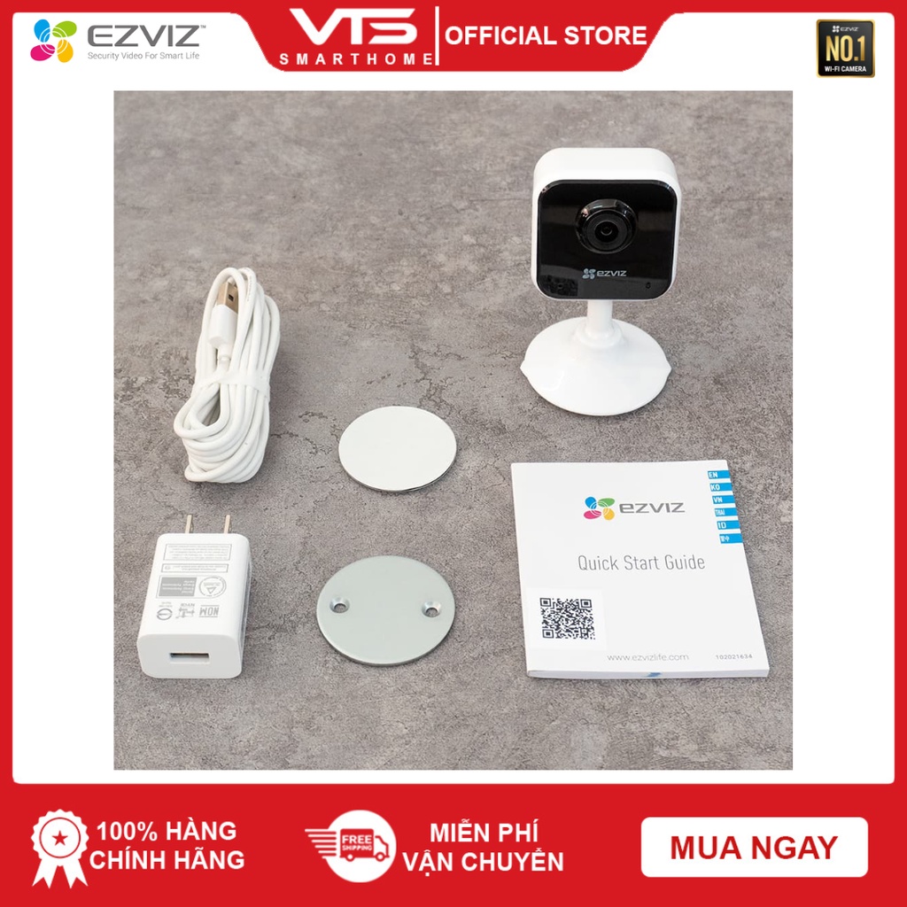 Camera WIFI EZVIZ C1HC, H1C Type C, C1T, C1C-B, 2MP 1080P Góc Rộng 108 Độ, Đàm Thoại 2 Chiều C1C, C1 Seri - VTS 7