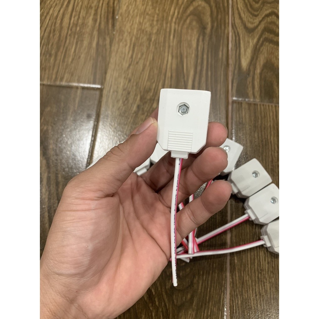 Combo 10 - 20 - 30 Phích Cắm Âm Lắp Camera Có Dây Nối - Phích Cắm Dương Lắp Camera, Cơ Điện - Chất Liệu Nhựa ABS - VTS 5