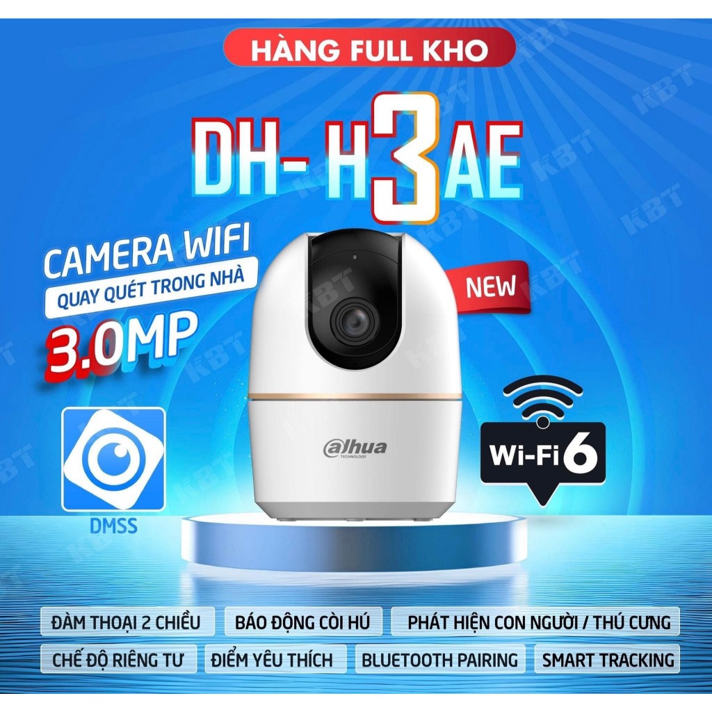 Camera Wifi DAHUA HERO A1 H3AE 3MP/H4AE 4MP/H5AE 5MP Trong Nhà, Xoay 360 Độ, Đàm Thoại, Theo Dõi 6