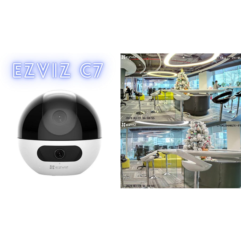 Camera Wifi EZVIZ 2 Mắt C7 Dual 2K+ (4MP + 4MP) Trong Nhà Cao Cấp, Xoay 360 Độ - Đàm Thoại 2 Chiều 7