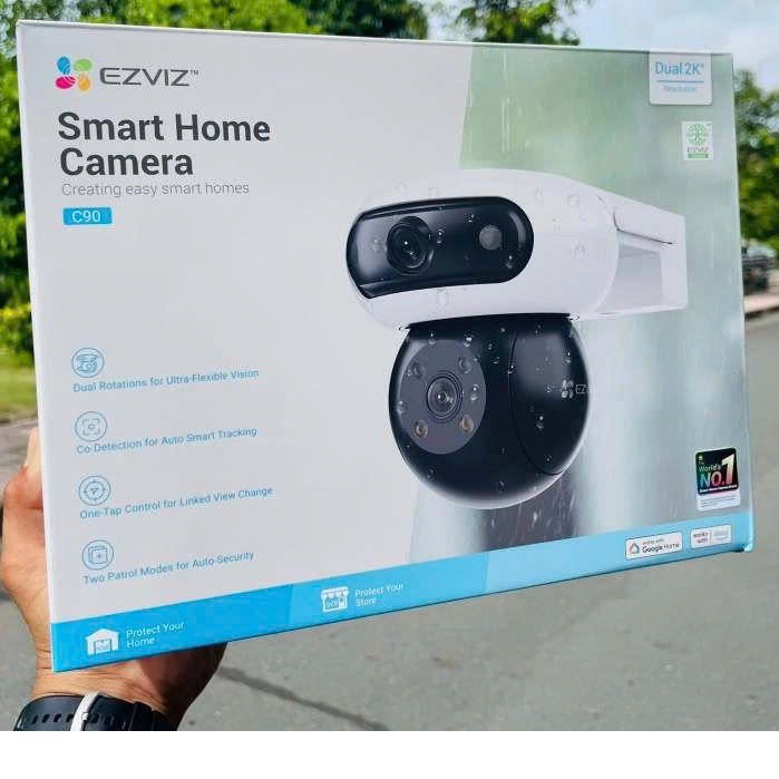 Camera Wifi 2 Mắt Ngoài Trời EZVIZ C90 Dual 2K+ (4MP+4MP) Xoay 360 Độ, Đàm Thoại 2 Chiều, Có Màu Ban Đêm 10