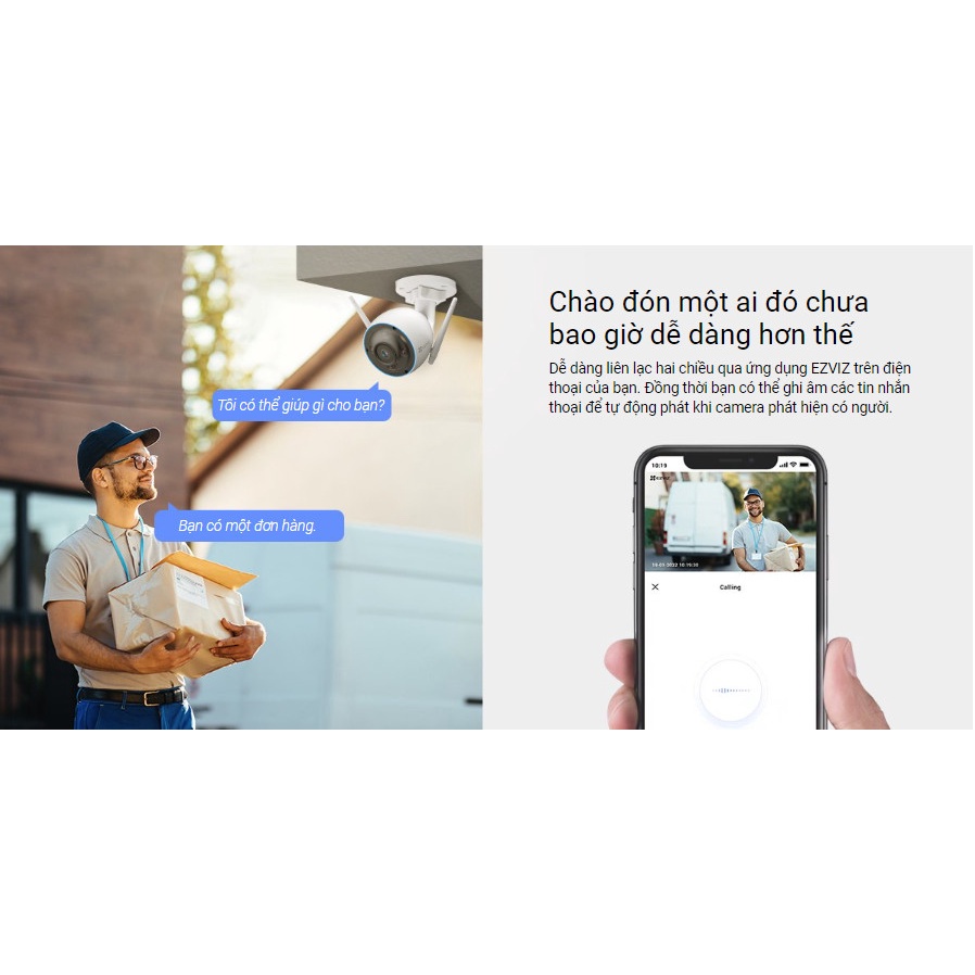 Camera Wifi EZVIZ H3 2K 3MP/H3 3K 5MP, Đàm Thoại 2 Chiều, Có Màu Ban Đêm, Chuẩn H.265 - VTS VN 10