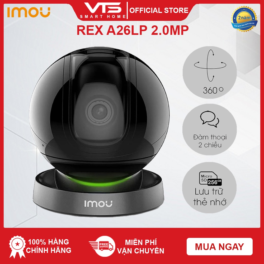 [NPP CHÍNH HÃNG] CAMERA IP WIFI IMOU REX IPC-A26LP Độ phân giải 2.0MP - Phát hiện chuyển động - Theo dõi thông minh. 9