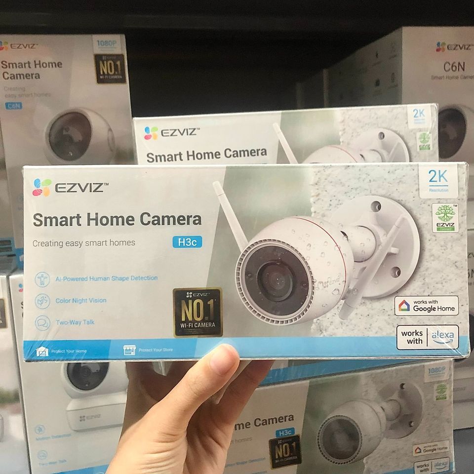 Camera IP Wifi EZVIZ H3C 3K 5MP, H3C 4MP 2K+, H3C 3MP 2K, Full Color, Đàm Thoại 2 Chiều, H.265, Chuẩn IP67- VTS Smart