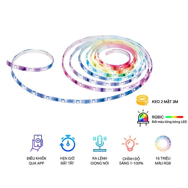 Bộ Led Dây TP-Link Tapo L900-5 / L920-5 / L930-5 WiFi Điều Khiển Thông Minh Nhiều Màu Sắc, Dây Dài 5 Mét 9