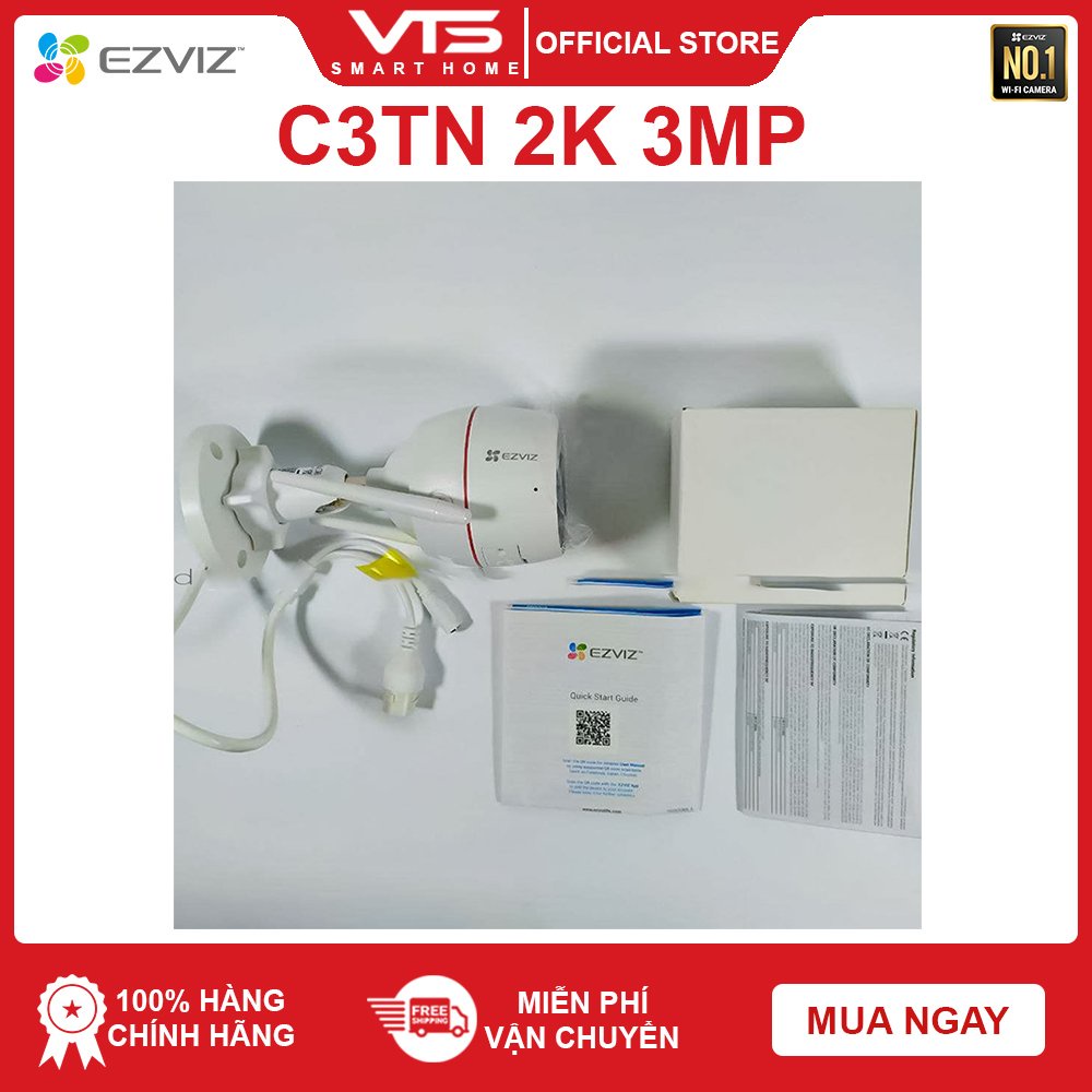 Camera Wifi EZVIZ C3TN 2K 3MP Full Color, Âm Thanh 2 Chiều, (Bảng Nâng Cấp C3N) - VTS Smart 9