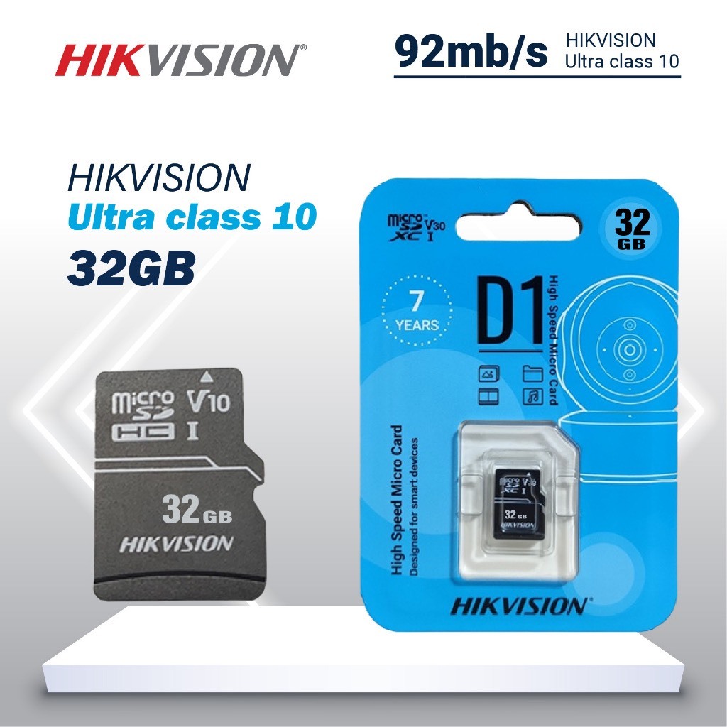 Thẻ Nhớ Micro SD HIKSEMI D1 32GB/64GB/128GB Class 10 Tốc Độ 92MB/s Chuyên Dùng Cho Camera - VTS VN 6