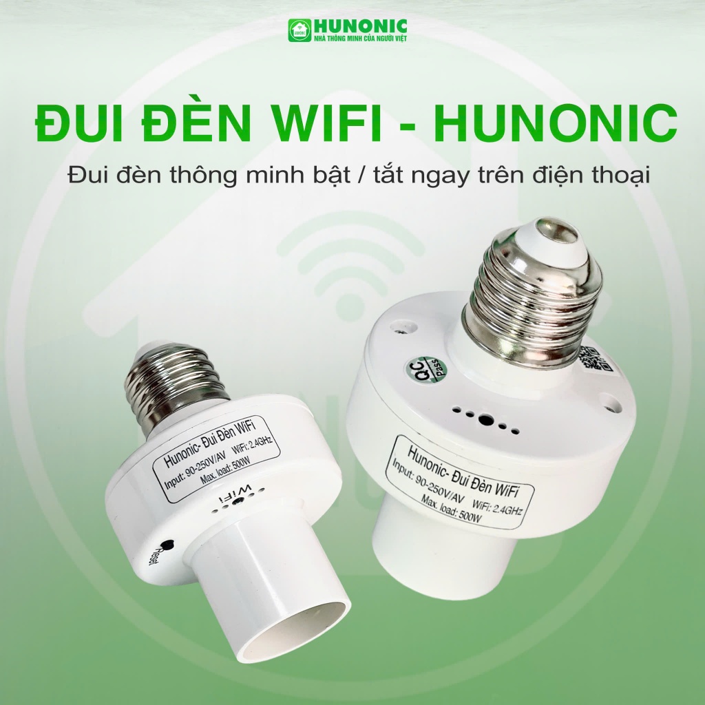 Bóng Đèn Thông Minh EZVIZ LB1 Color, 16 Triệu Màu, Kết Nối Wifi/ Đui Đèn Wifi HUNONIC Thông Minh