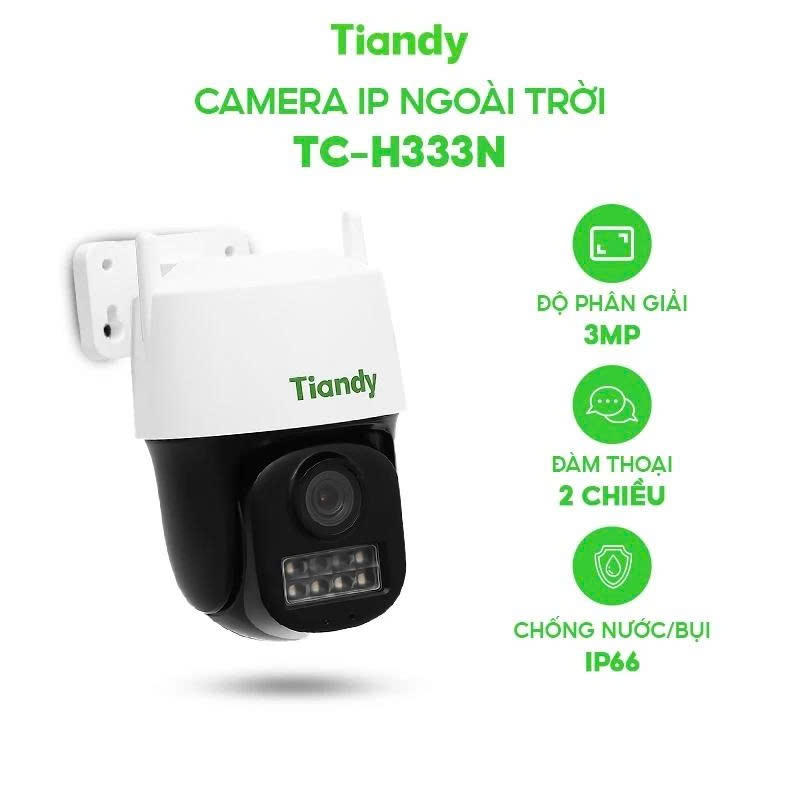 Camera Wifi Ngoài Trời TIANDY TC-H333N|TC-H333K|TC-H334S, Xoay 360 Độ, Có Màu Ban Đêm, Đàm Thoại 2 Chiều 6
