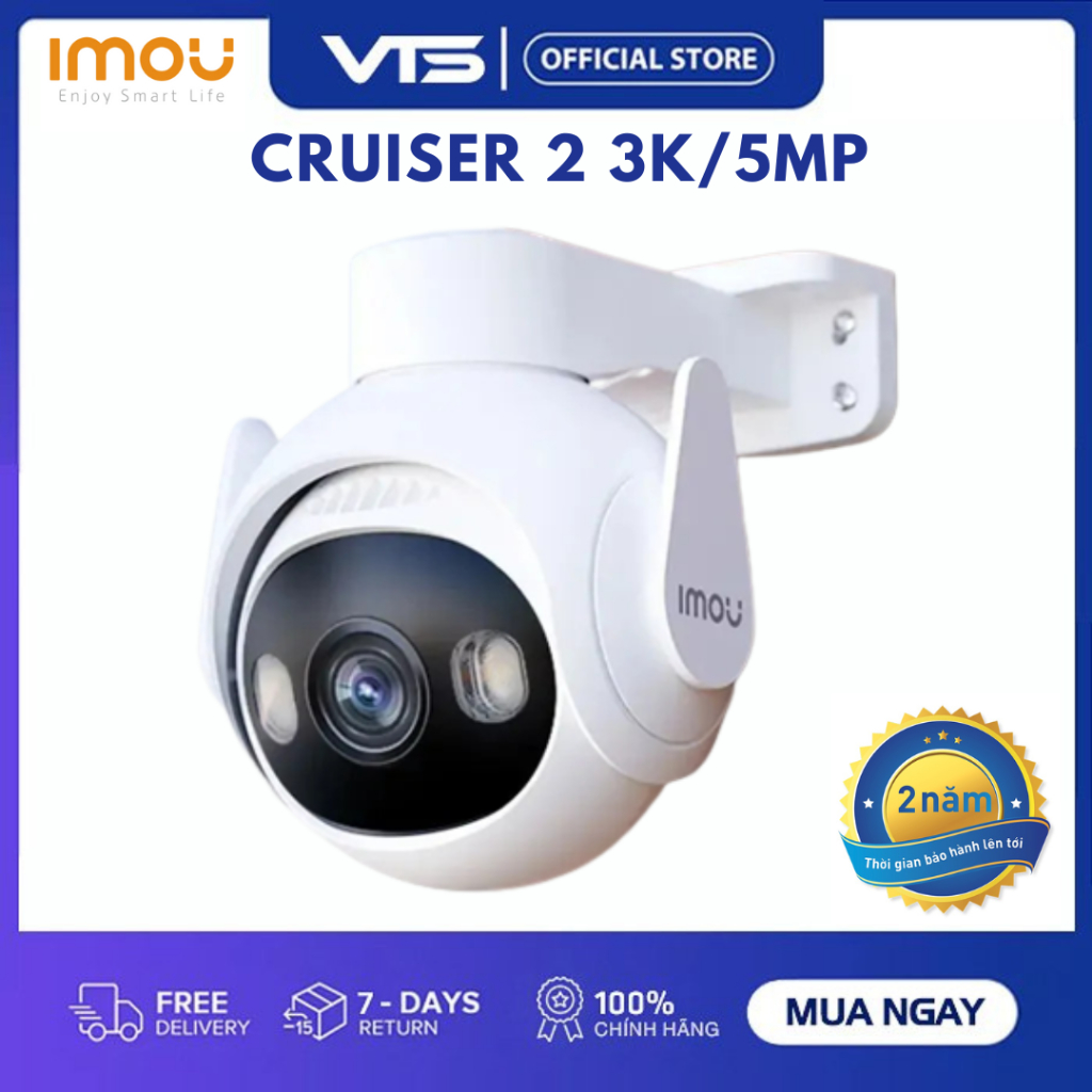 Camera Wifi IMOU TITAN PRO U7LP 6MP Siêu Nét, Công Nghệ Aurora, Xoay 360 Độ, Đàm Thoại 2 Chiều 2