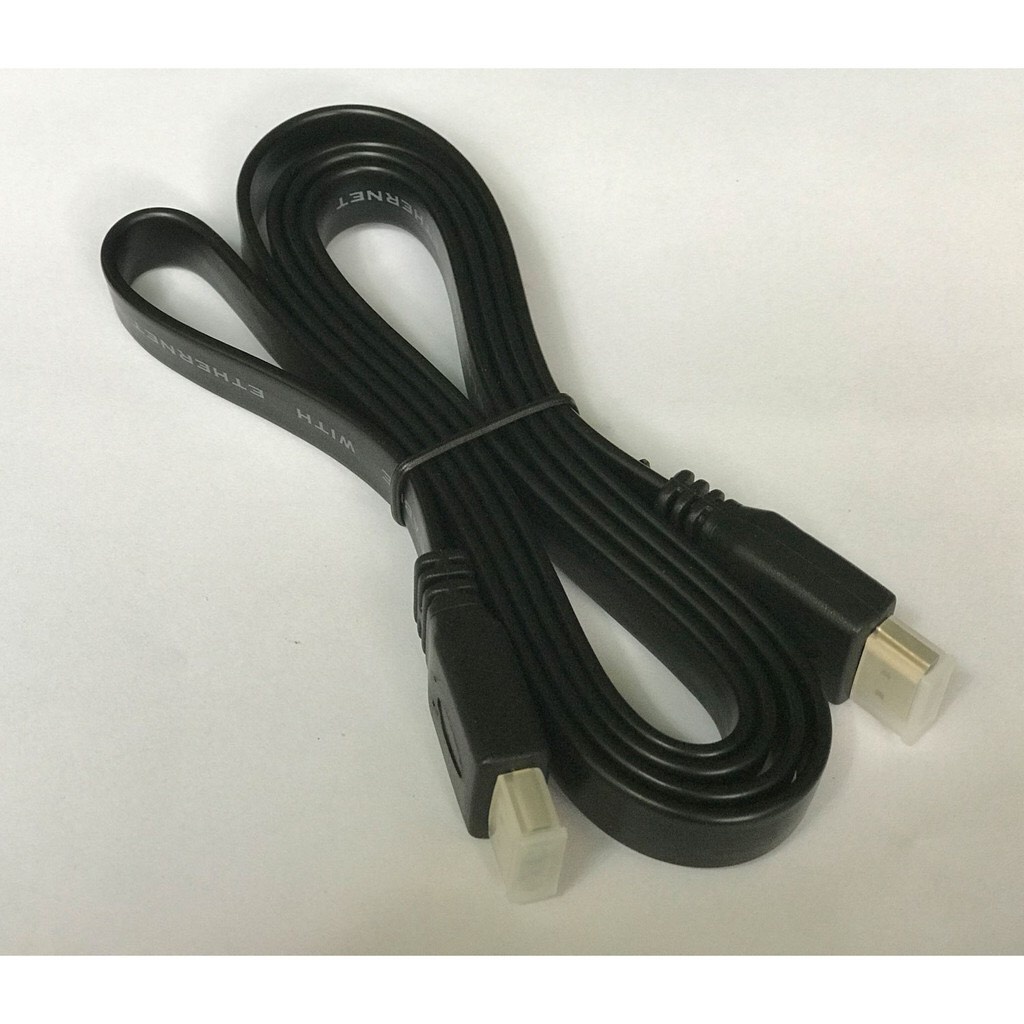 Dây Cáp HDMI 1.5m 3m 5m 10m dẹt đen - Dây cáp kết nối cổng HDMI 2 đầu tốt chống nhiễu - Việt Toàn Smarthome 5