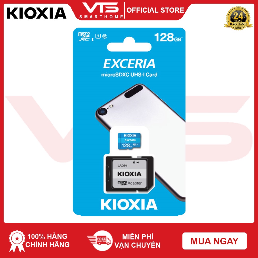 Thẻ nhớ Micro SD KIOXIA 128GB,64GB, 32GB Exceria, Hàng Chính Hãng- VTS SmartHome 5