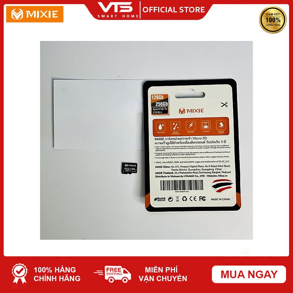 [NPP CHÍNH HÃNG] Thẻ nhớ Micro SD Mixie 128GB 95MB/s U3, Chuyên dụng cho Camera Chính Hãng, Bảo Hành 3 Năm - VTS Store 6