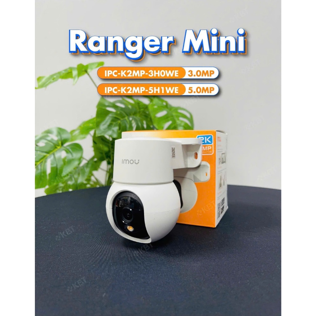 Camera Wifi IMOU Ranger Mini K2MP 3MP/5MP, Tích Hợp Chân Đế, Xoay 360 Độ, Phát Hiện Người, Có Màu 10