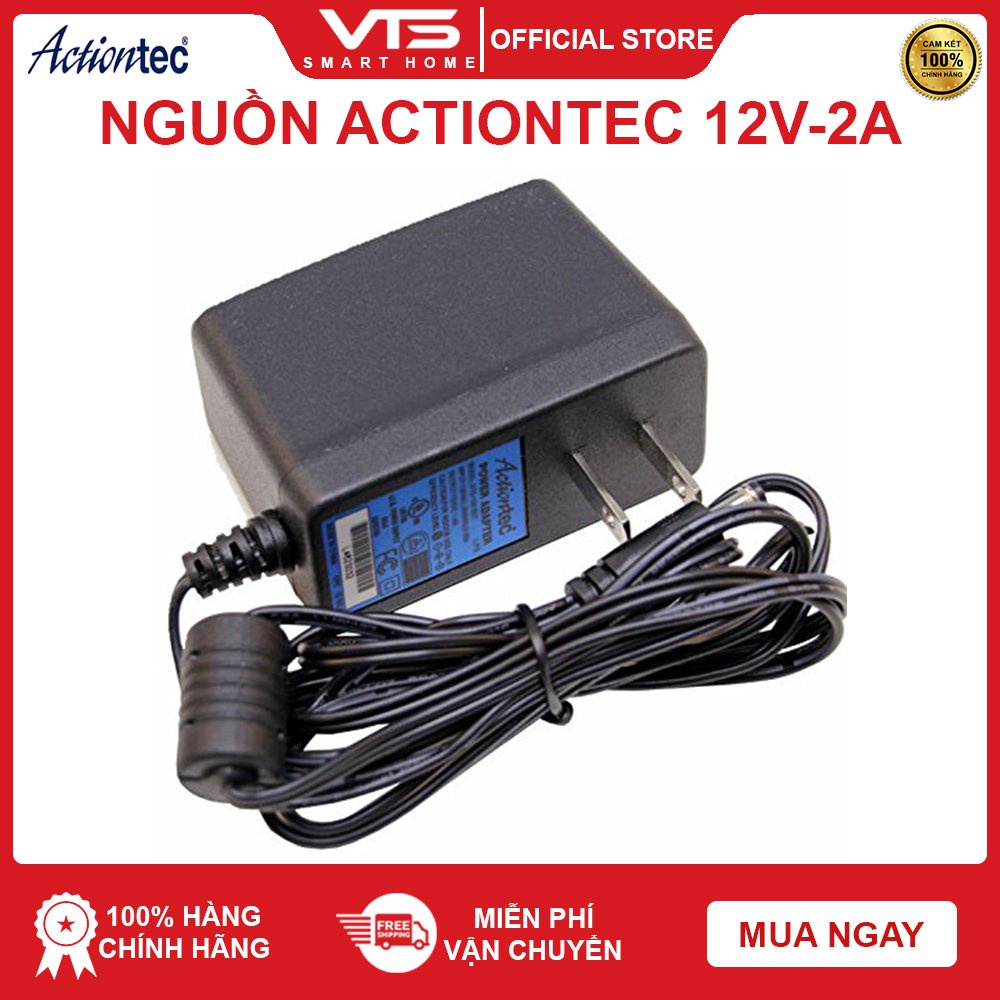Nguồn 12V-2A Actiontec Chính Hãng Mới 100% - Adapter Actiontec 12V-2,5A Vàng - Nguồn Chuyên Dùng Cho Camera 3