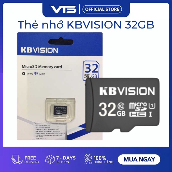 Thẻ nhớ KBVISION 32GB MicroSD Ultra Class 10, 32GB | 64GB | 128GB Chuyên dụng cho Camera - VTS SmartHome 8