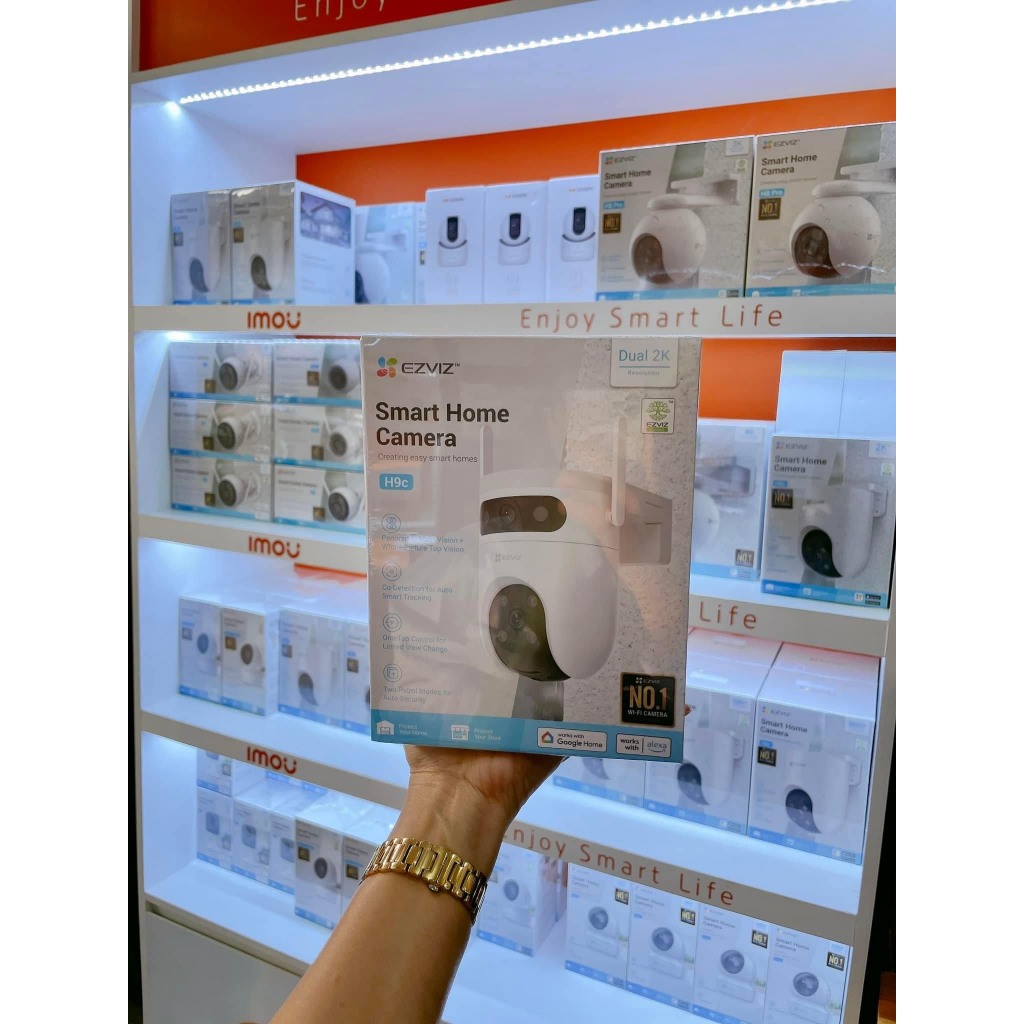 Camera Wifi 2 Mắt EZVIZ H9C 2K 6MP/H9C 3K 10MP/H90 Dual, Xoay 360 Độ, Đàm Thoại 2 Chiều, Full Color 7