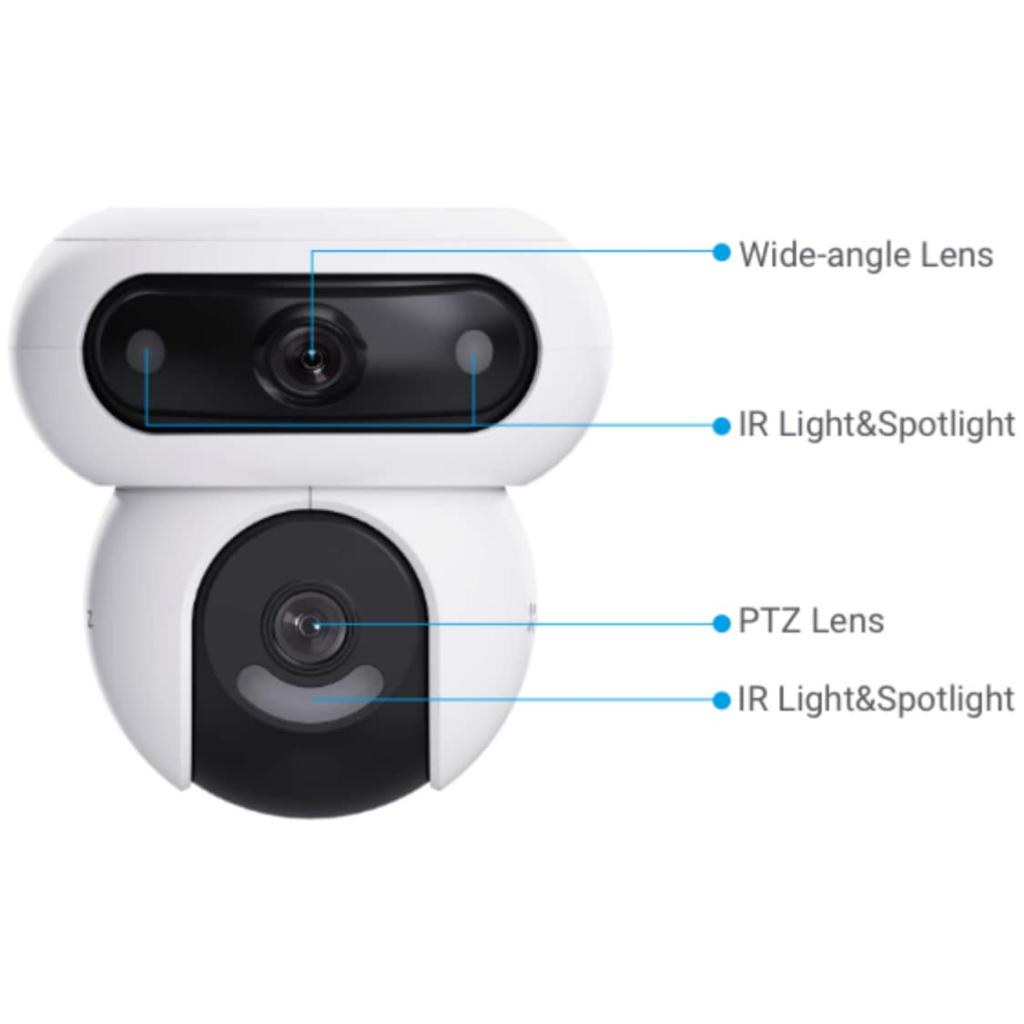 Camera Wifi 2 Mắt EZVIZ H90 Dual 2K+ (4MP+4MP), Xoay 360 Độ, Đàm Thoại 2 Chiều, CS-H90-R100-8H44WKFL 9