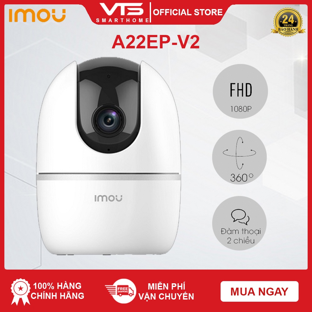 Camera IP Wifi IMOU A22EP 2.0MP, RANGER 2 Full HD 1080P, Xoay 360 độ, Đàm Thoại 2 Chiều, Theo Dõi Chuyển Động - VTS 9