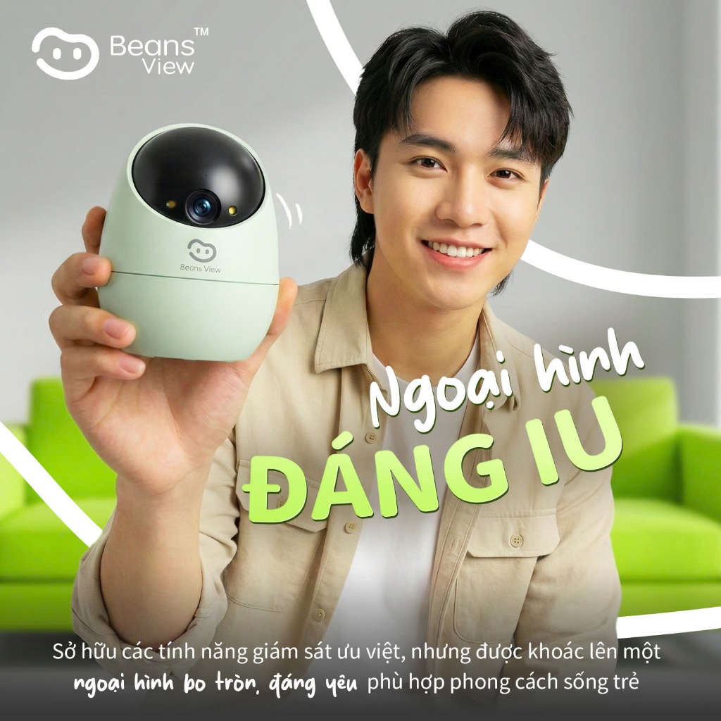 Camera Wifi BeansView Trong nhà D210 3MP, 4 Phiên Bản Màu, Xoay 360 Độ, Đàm Thoại, Ai Thông Minh 5