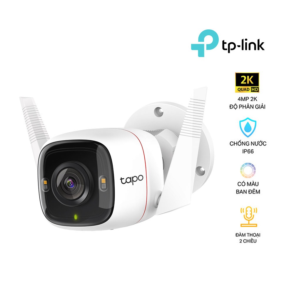 Camera Wifi Tapo TPLink C310 3MP/C320WS 4MP Ngoài Trời, Đàm Thoại 2 Chiều, Phát Hiện Chuyển Động 11