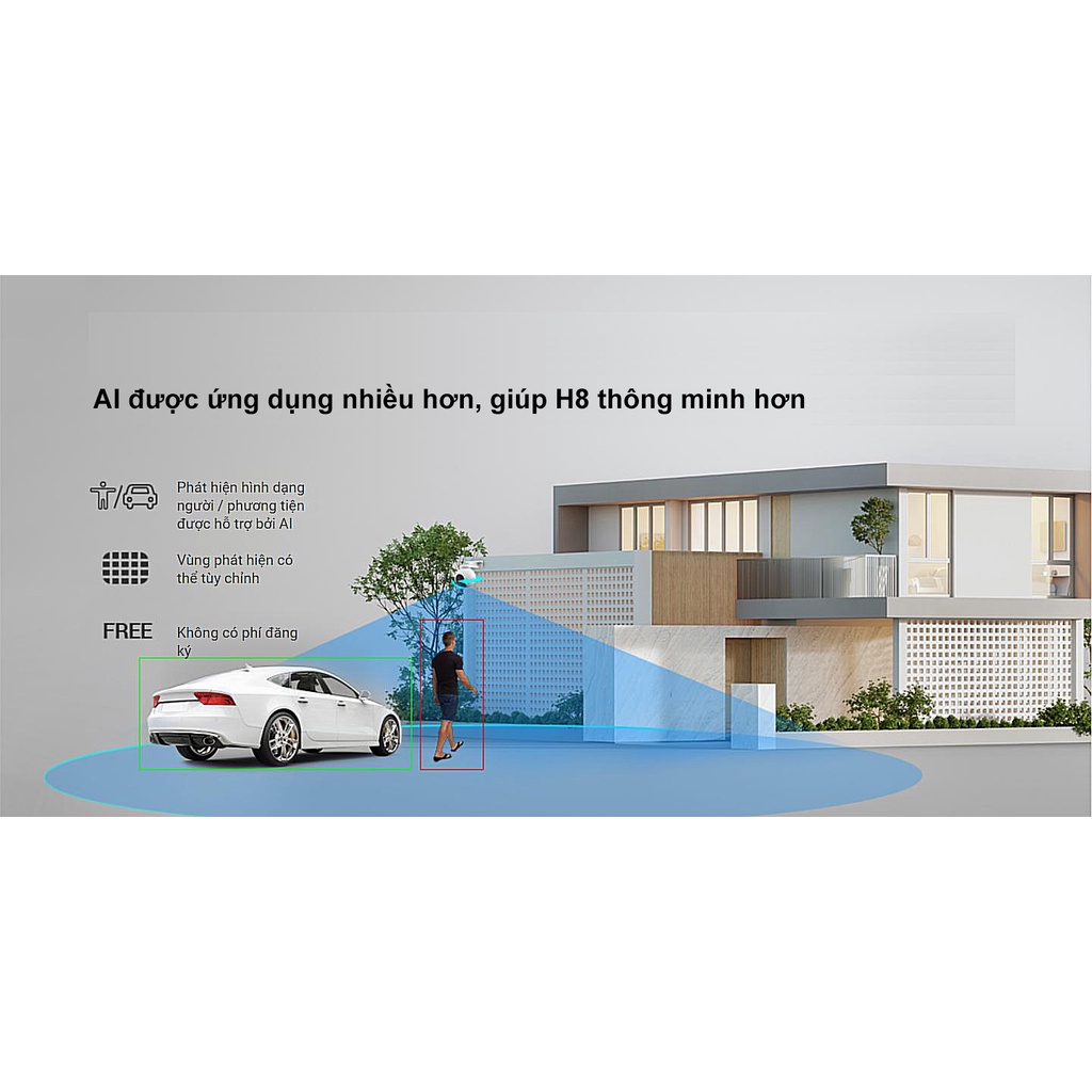 Camera WiFi EZVIZ H8 PRO 2K 3MP, Full Color, Xoay 360 độ, Đàm Thoại 2 Chiều, Phát Hiện Chuyển Động - VTS SmartHome 5
