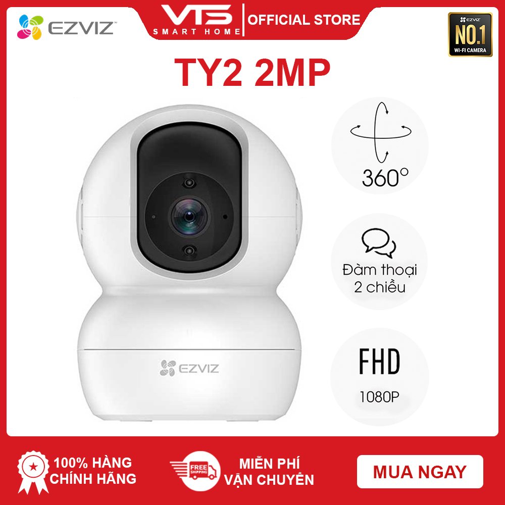 [FREESHIP] Camera WiFi TY2 1080P EZVIZ (Phiên Bản Nâng Cấp C6N) - Xoay 360 độ - Đàm Thoại 2 Chiều - Bảo Hành 2 Năm 10