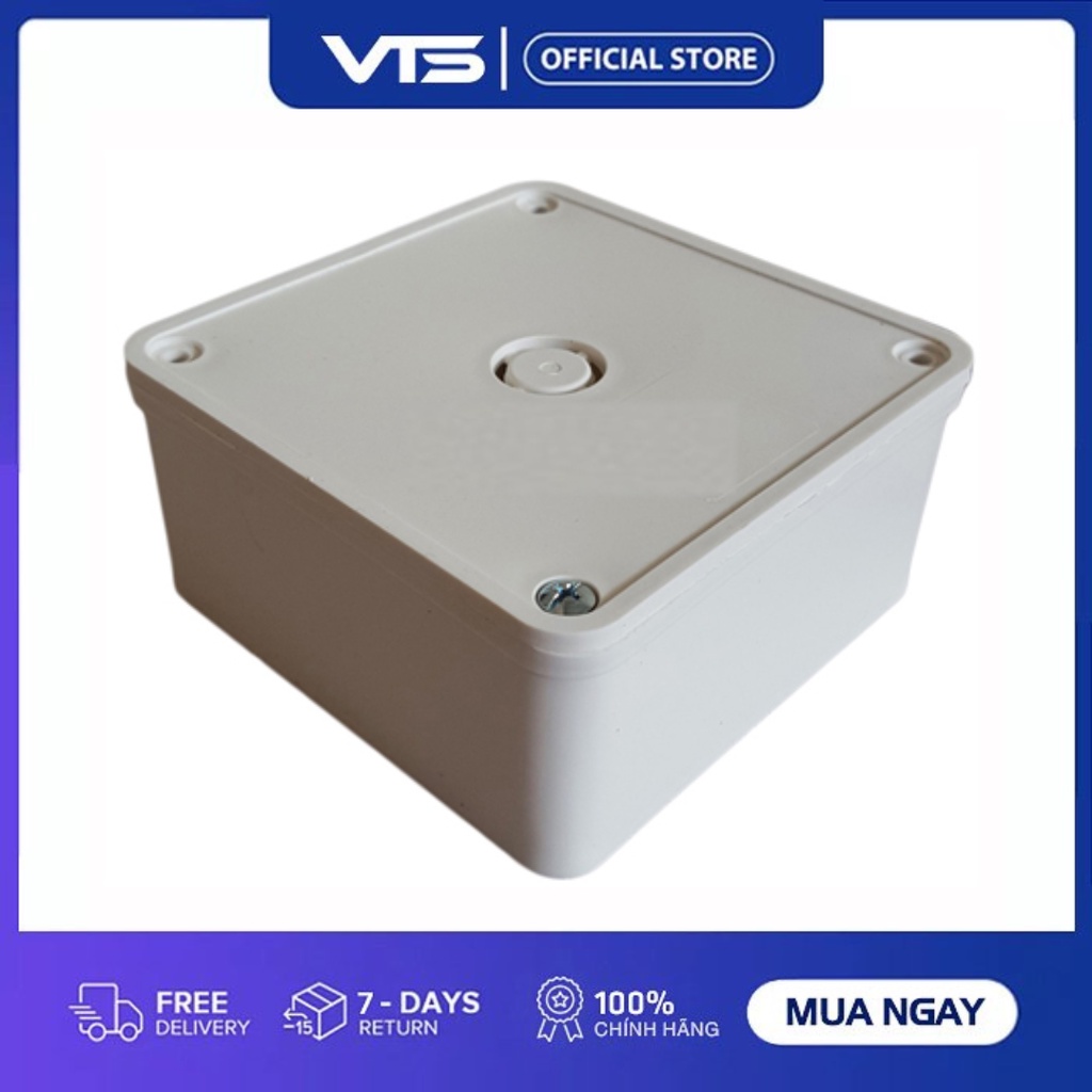 Hộp Kỹ Thuật 12x12 Bảo Vệ Nguồn Camera - Chất Liệu ABS Cao Cấp, Hộp Kỹ Thuật Chất Lượng - VTS VN 7