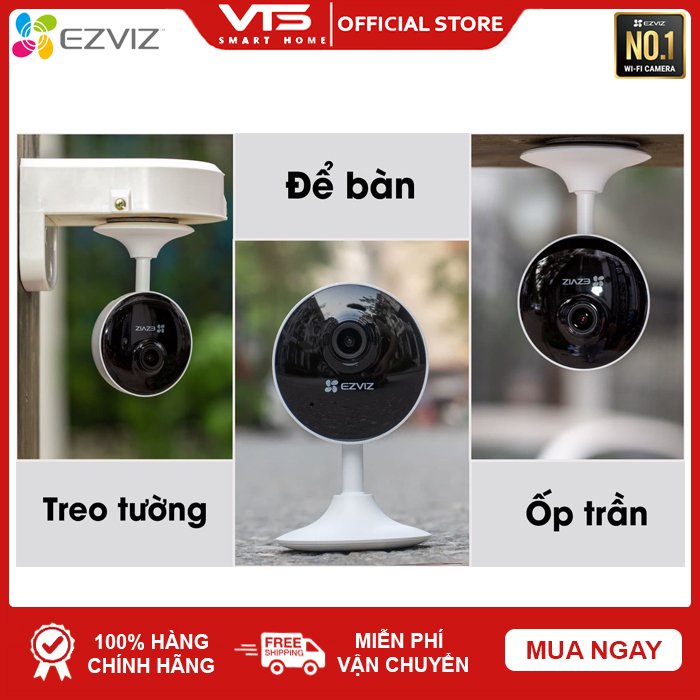 Camera IP WIFI EZVIZ C1C-B 2.0MP - Đàm Thoại 2 chiều - CS-C1C (CS-C1C-E0-1E2WF) 1080P - Bảo Hành 2 Năm - VTS 6