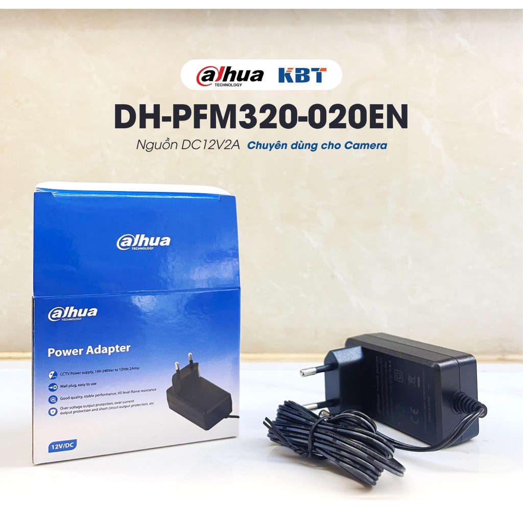 Nguồn Camera DAHUA 12V-2A DH-PFM320-020EN, Nguồn 12V2A chuyên dụng camera, Adapter Camera CCTV 5