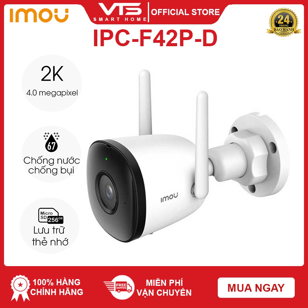 [NPP CHÍNH HÃNG] Camera IP WIFI IMOU IPC-F42P-D độ phân giải 4.0MP - phát hiện chuyển động - tầm quan sát hồng ngoại 30m 3