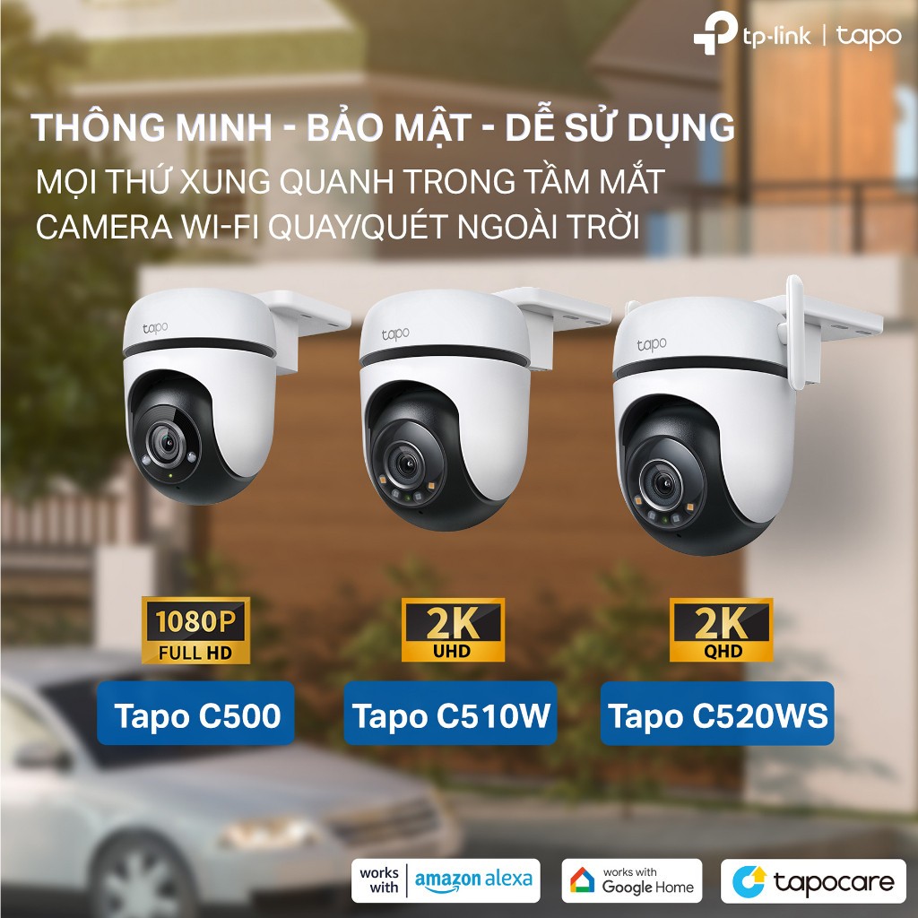 Camera WiFi TP-Link Tapo C510W / C520WS / C530WS Ngoài Trời, Xoay 360 Độ, Chính Hãng 6