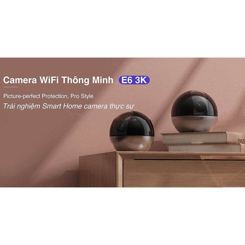 Camera IP WIFI EZVIZ C6W 2K 4MP, E6 3K 5MP - Xoay 360 Độ, Đàm Thoại 2 Chiều, Theo Dõi Chuyển Động - VTS SmartHome