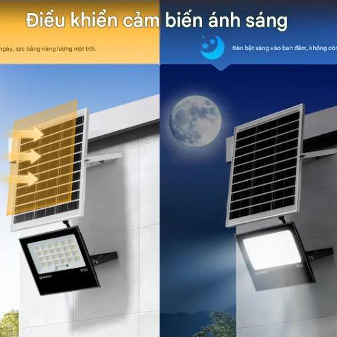 Đèn Pha Năng Lượng Mặt Trời GONEO GN-C300B-AJ, Công Suất 12W, Độ Sáng 1550lm, Bảo Hành 2 Năm 6