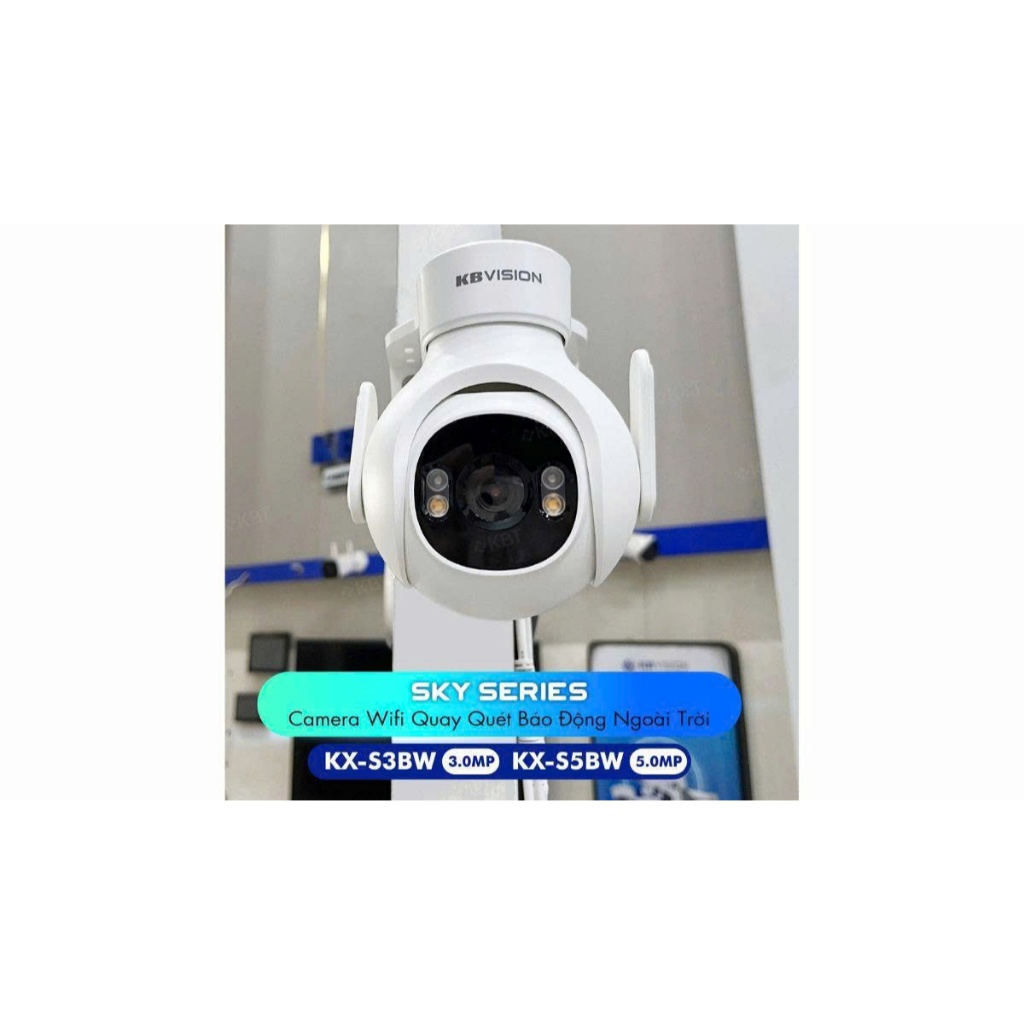 Camera Wifi KBVISION KX-S3BW/KX-S5BW Ngoài Trời, Có Màu Ban Đêm, Xoay 360 Độ, Đàm Thoại 2 Chiều 5