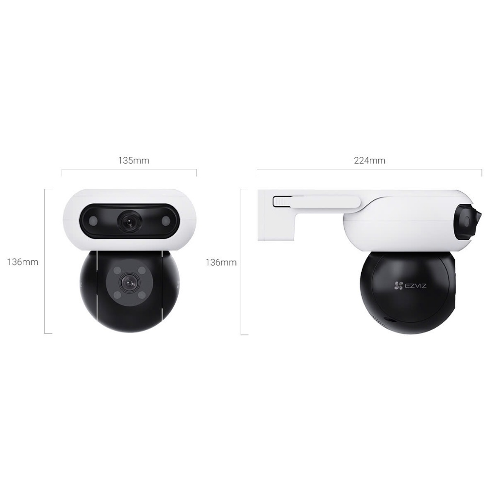 Camera Wifi 2 Mắt EZVIZ H90 Dual 2K+ (4MP+4MP), Xoay 360 Độ, Đàm Thoại 2 Chiều, CS-H90-R100-8H44WKFL 11