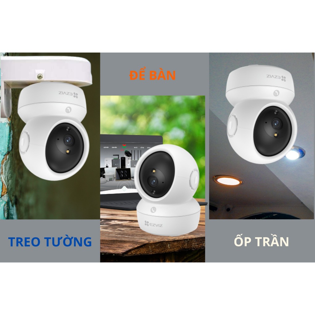 Camera Wifi EZVIZ H6C PRO 4MP/H6C G1 8MP/C6N G1 8MP, Xoay 360 Độ, Xoay Dọc 85 Độ, Đàm Thoại 2 Chiều 4
