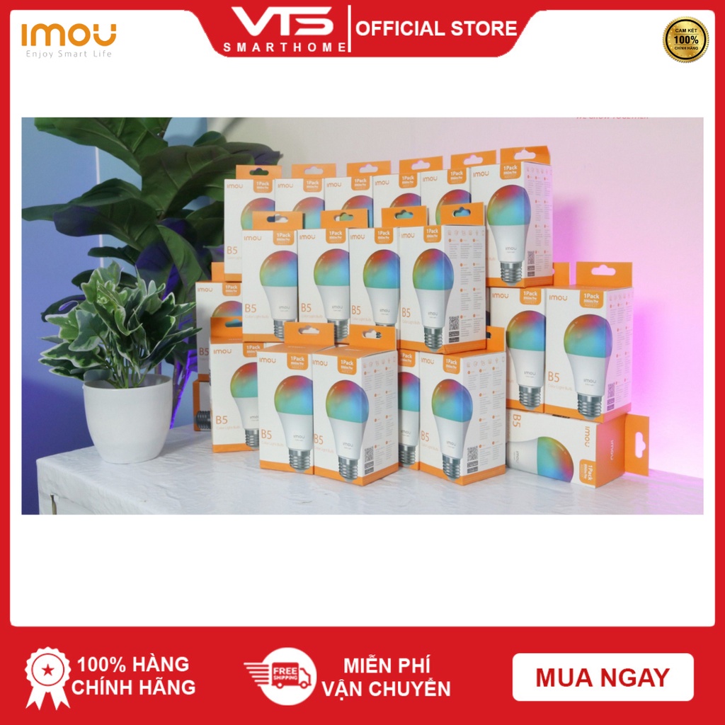 Bóng Đèn Thông Minh IMOU CL1B-5 9W, Kết Nối Wifi, 16 Triệu Màu, Điều Khiều Từ Xa Qua Ứng Dụng Di Động 7