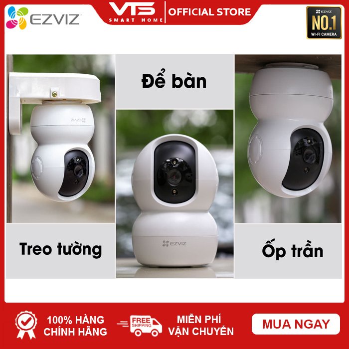 [FREESHIP] Camera WiFi TY2 1080P EZVIZ (Phiên Bản Nâng Cấp C6N) - Xoay 360 độ - Đàm Thoại 2 Chiều - Bảo Hành 2 Năm 3