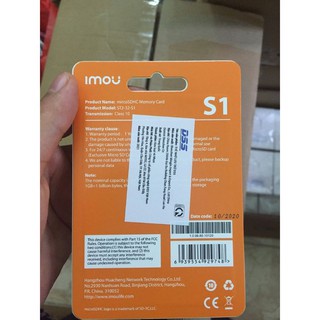 Thẻ Nhớ Micro SD 32GB/64GB/128GB IMOU, Lưu Trữ Cho Camera - Speed 80MB/s - Hàng Chính Hãng 9