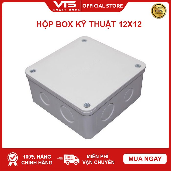 Hộp Kỹ Thuật 12x12 Bảo Vệ Nguồn Camera - Chất Liệu ABS Cao Cấp, Hộp Kỹ Thuật Chất Lượng - VTS VN 2